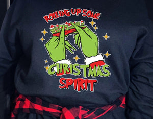 Sweatshirt or Hoodie: Rolling Up Some Christmas Spirit