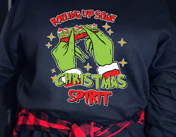 Sweatshirt or Hoodie: Rolling Up Some Christmas Spirit