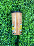 RTS Beer O' Clock Woodgrain Koozie/Tumbler - 12oz