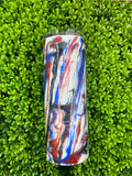 RTS Red/White/Blue Marble Tumbler