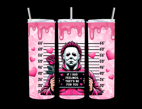 Horror Movie Valentine's Day Tumblers