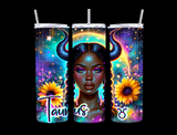 Zodiac Women (Colorful Galaxy Theme) Tumblers