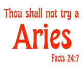 Sweatshirt or Hoodie: Thou Shall Not Try A Aries Red Puff