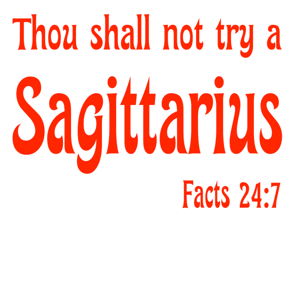 Sweatshirt or Hoodie: Thou Shall Not Try A Sagittarius Red Puff