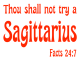 Sweatshirt or Hoodie: Thou Shall Not Try A Sagittarius Red Puff