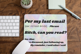 Per My Last Email Mousepads