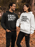 Sweatshirt or Hoodie: Pray. Trust. Wait. Matthew 21:22