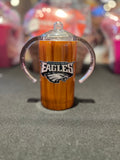 Woodgrain Eagles Theme Tumbler